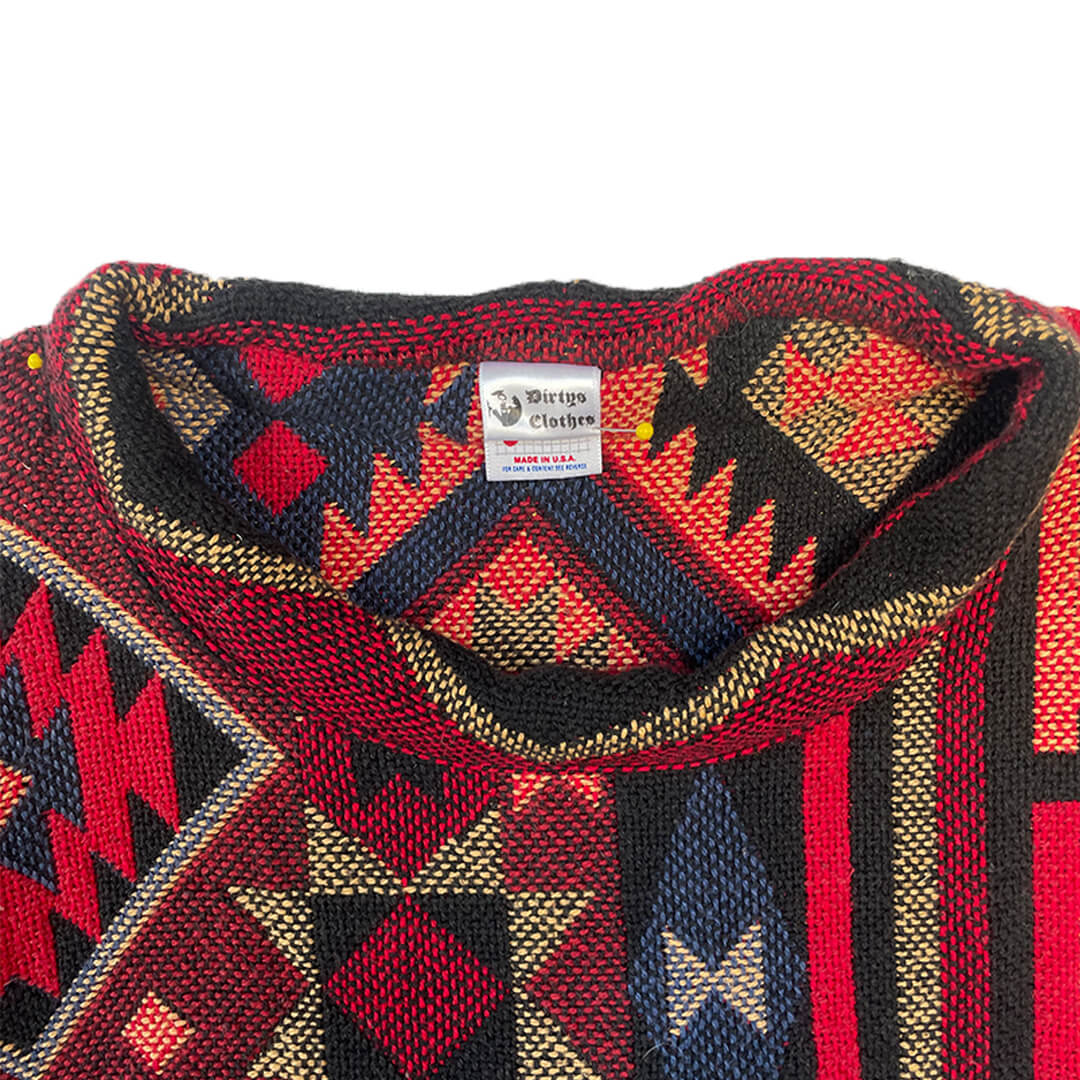 Red Pattern Crewneck