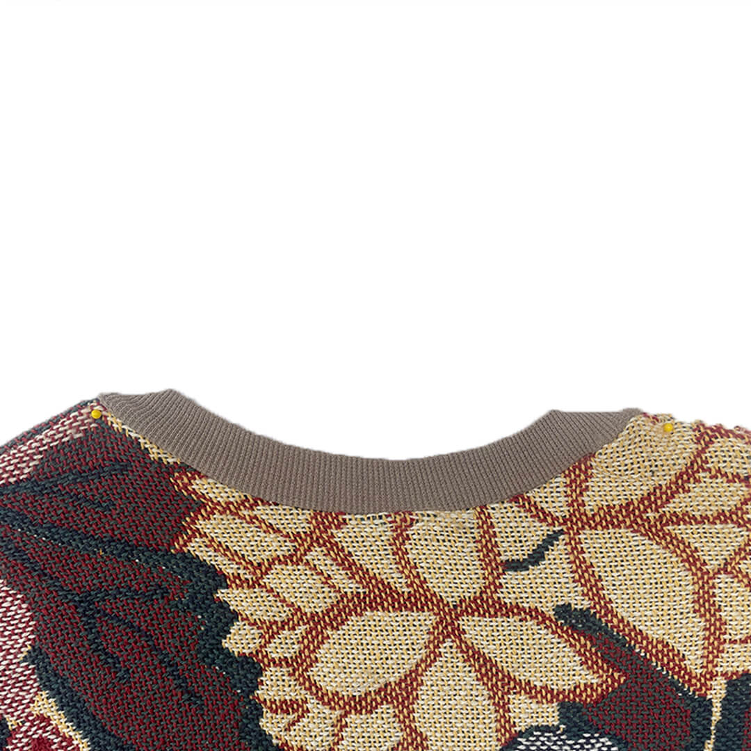 Tan Flower Crewneck