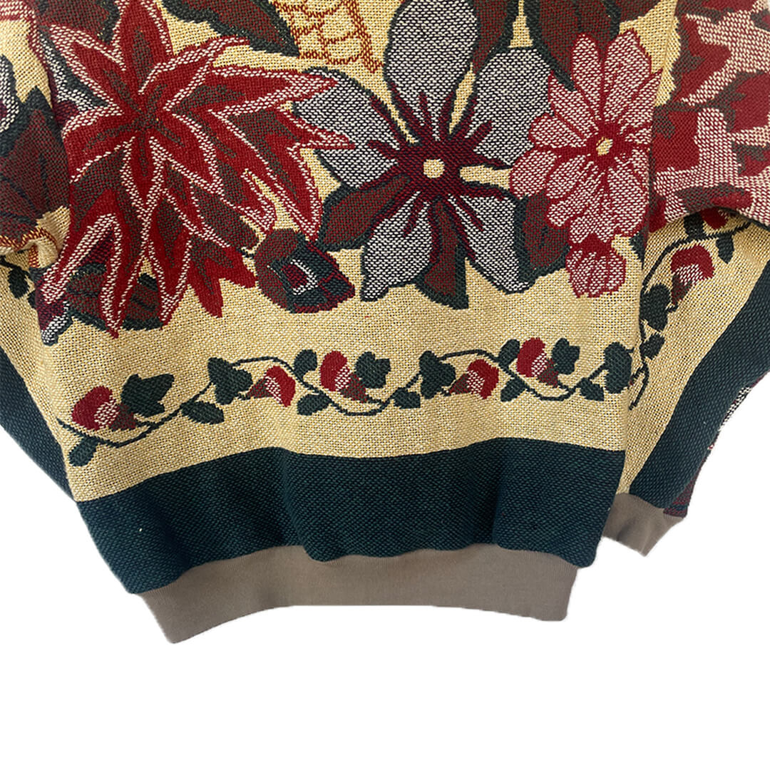 Tan Flower Crewneck