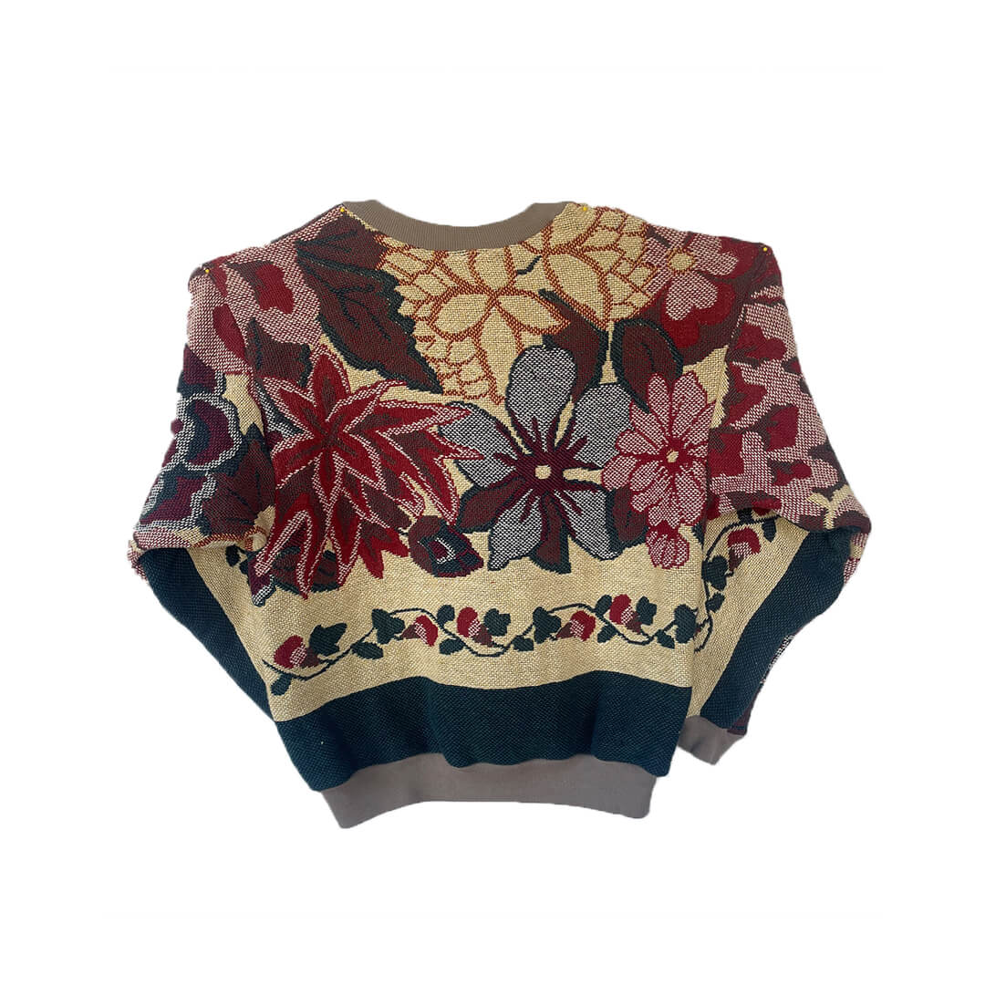 Tan Flower Crewneck